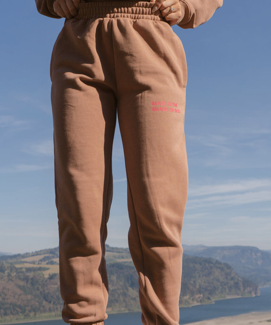 Made in the Image of God Brown Unisex Sweatpant