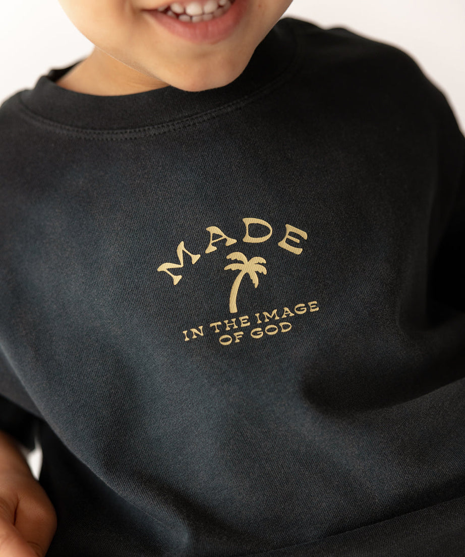 Kinder-T-Shirt „Im Bilde Gottes geschaffen“