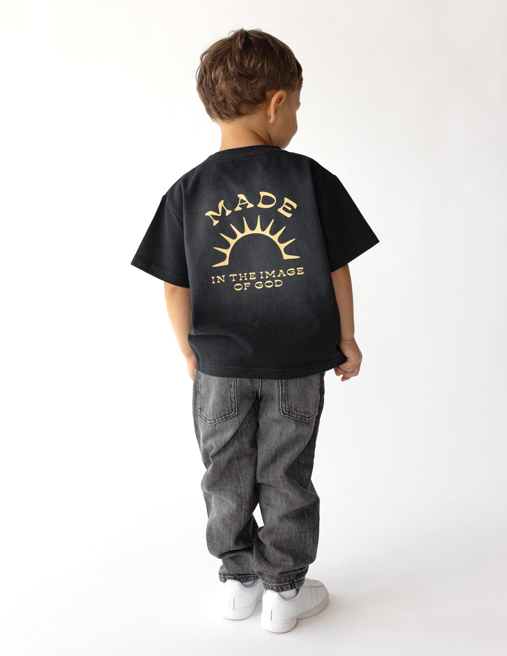 Kinder-T-Shirt „Im Bilde Gottes geschaffen“