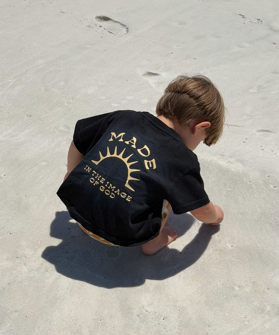 Kinder-T-Shirt „Im Bilde Gottes geschaffen“