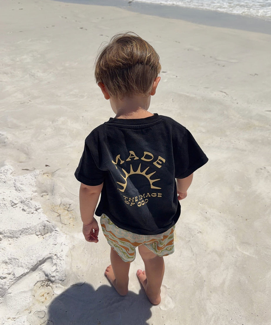 Kinder-T-Shirt „Im Bilde Gottes geschaffen“