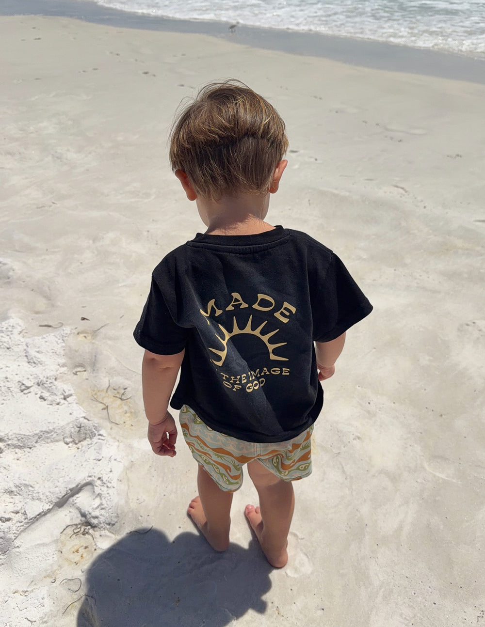 Kinder-T-Shirt „Im Bilde Gottes geschaffen“