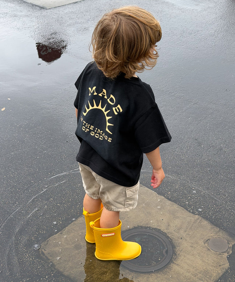 Kinder-T-Shirt „Im Bilde Gottes geschaffen“