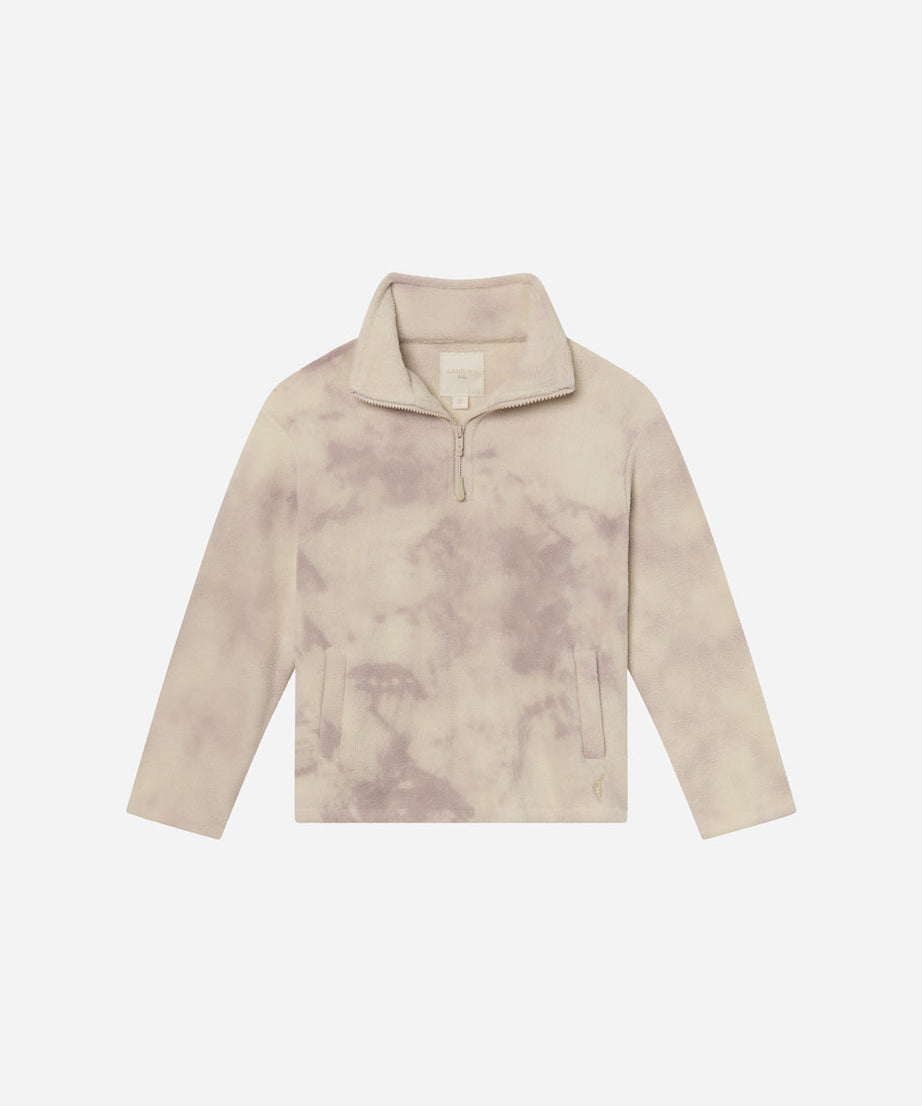 Kinder-Fleece-Pullover mit Marmorierung