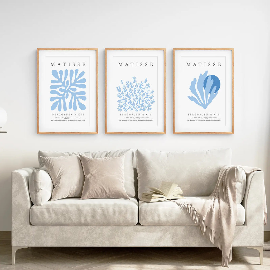 Light Blue Henri Matisse Exhibition Art Set