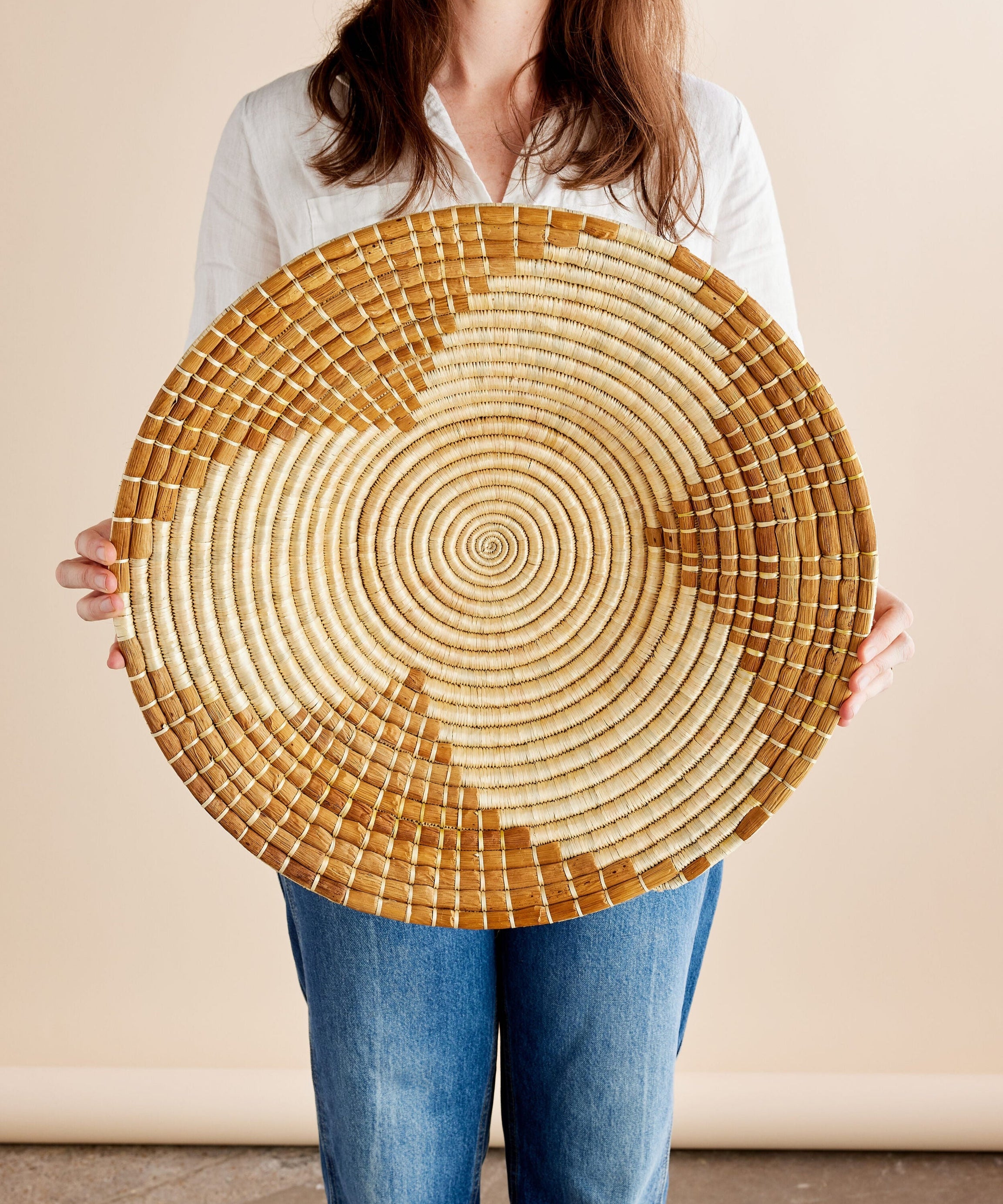 Maua Banana Bark Wall Basket