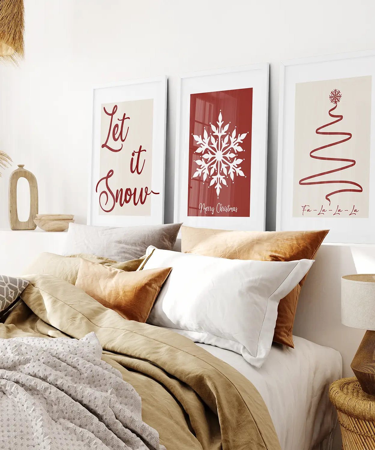 Frohe Weihnachten Minimalistische Weihnachtsdekorationsposter