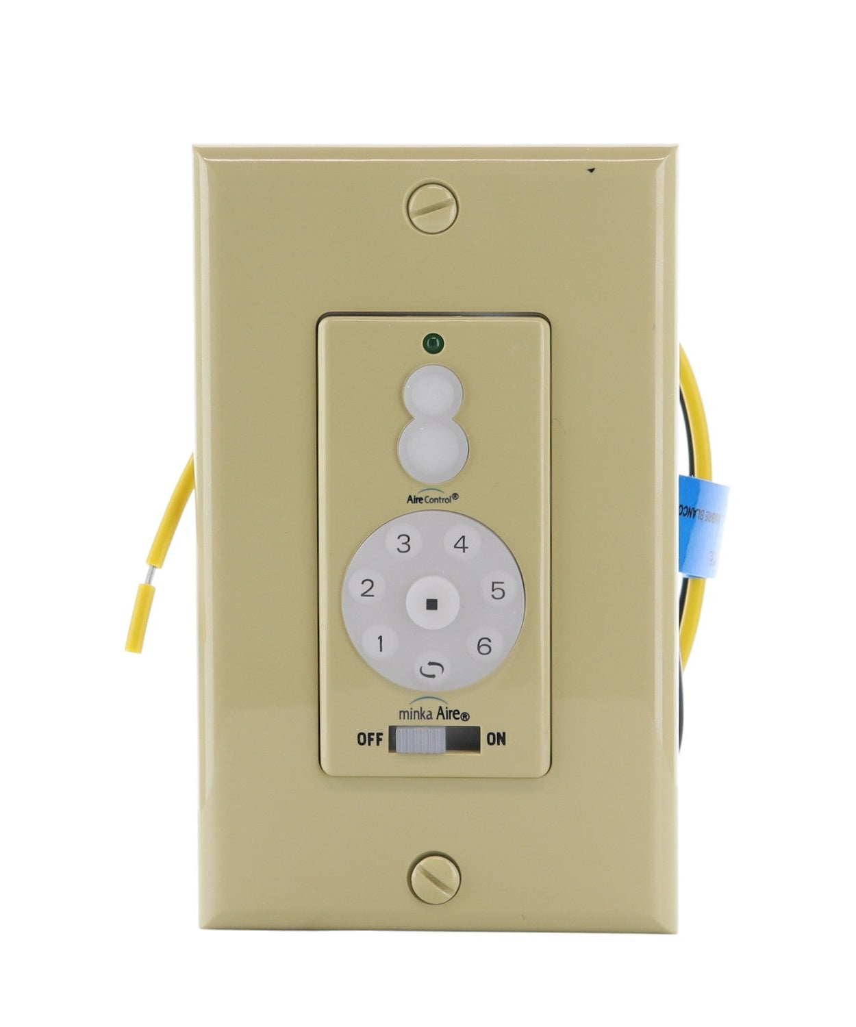 Minka-Aire WC1000 AireControl 6-Speed Wall Mount Ceiling Fan Remote Control | Up/Down Light | Dimming | For/Rev - WC1000