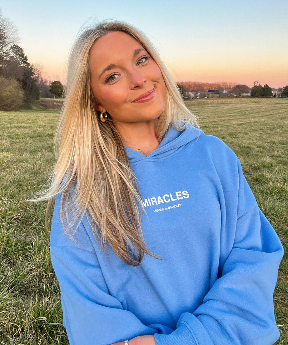 Miracles Blue Unisex Hoodie