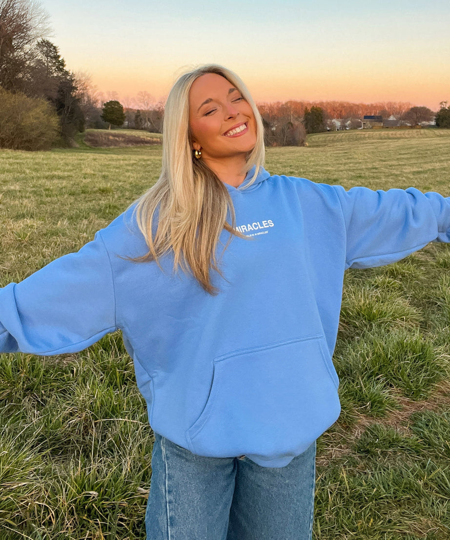 Miracles Blue Unisex Hoodie