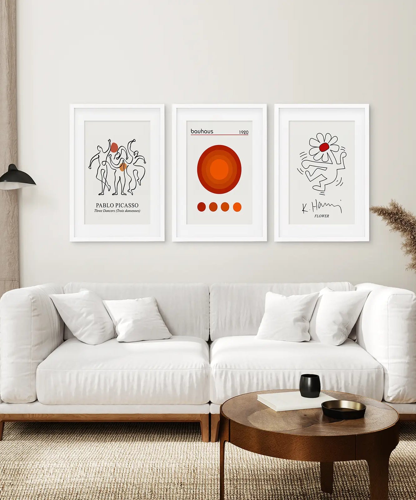 Abstrakte Picasso Wandkunst Set aus 3 Postern