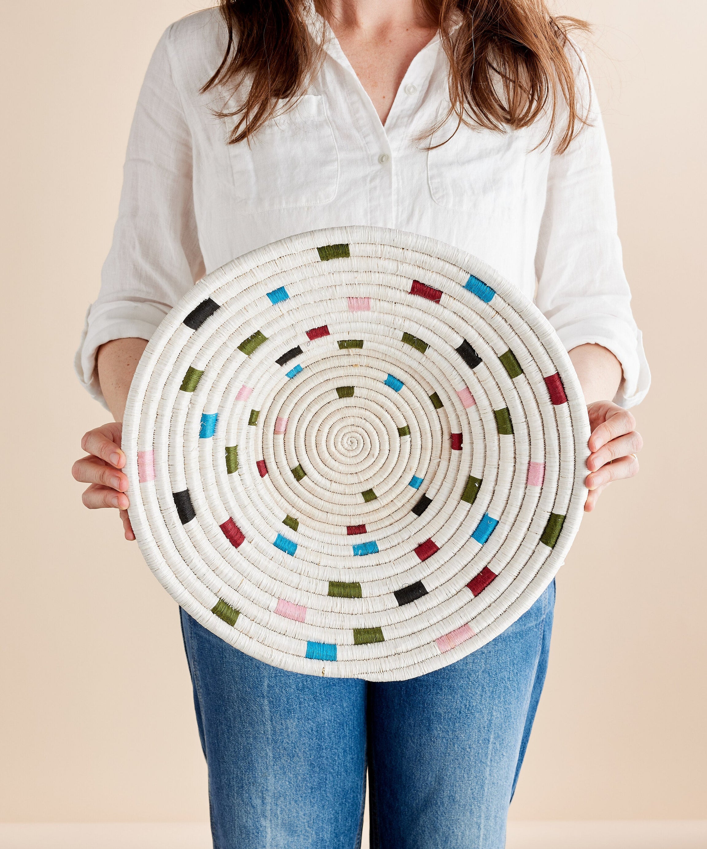 Mosaic Confetti Wall Basket