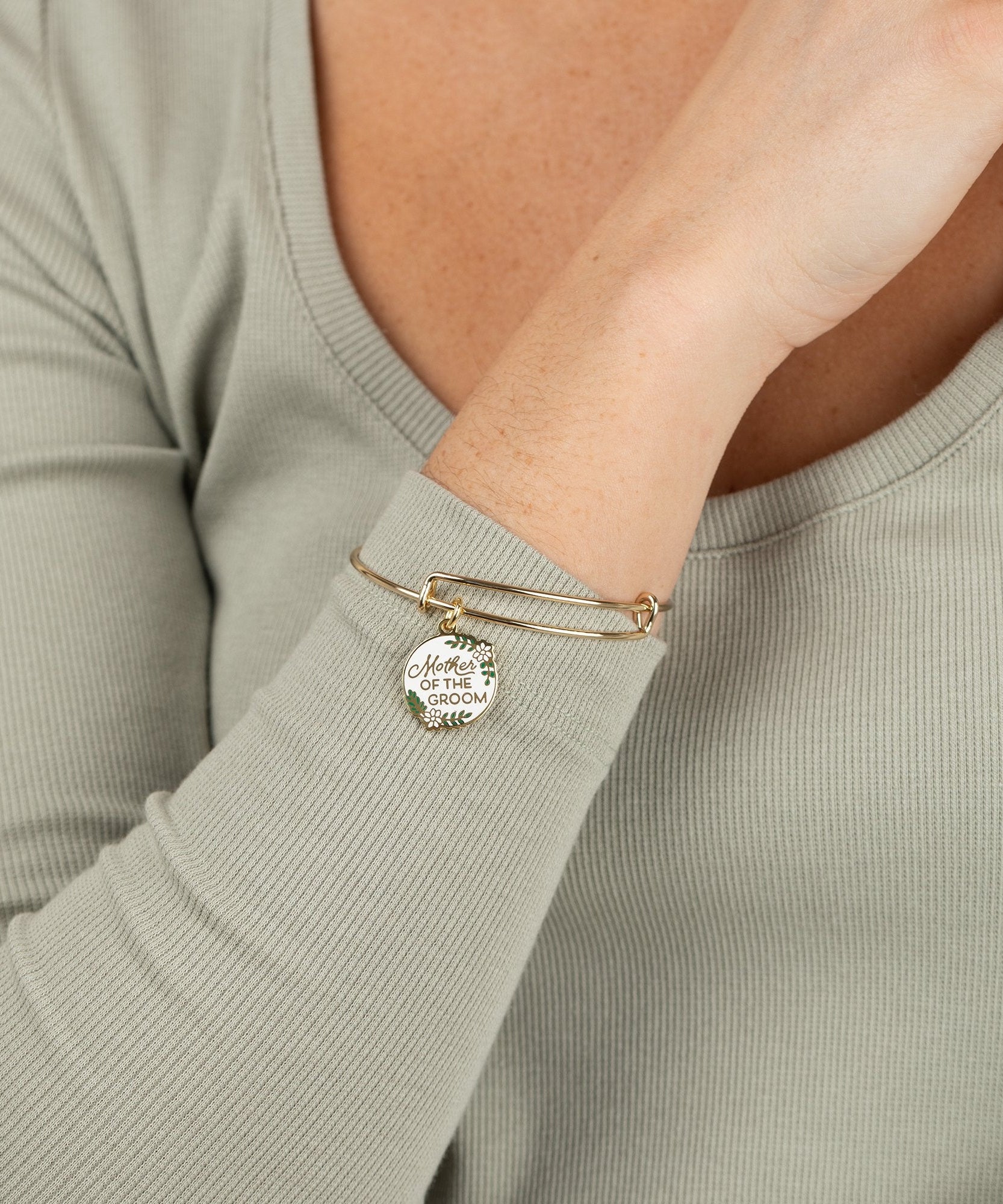 'Mother of the Groom' Charm Bangle