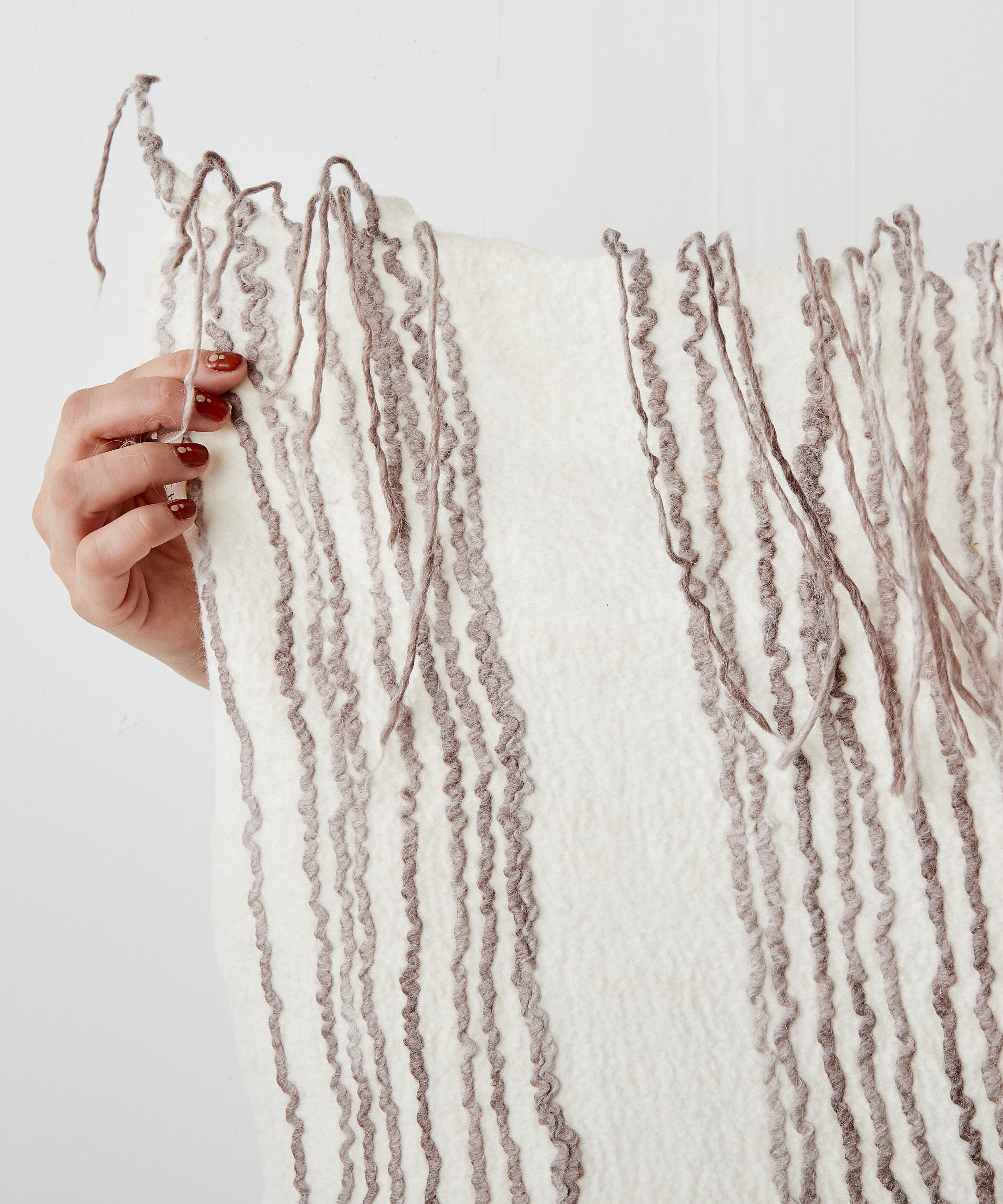 Musullah Fine Line Merino Wool and Silk Throw