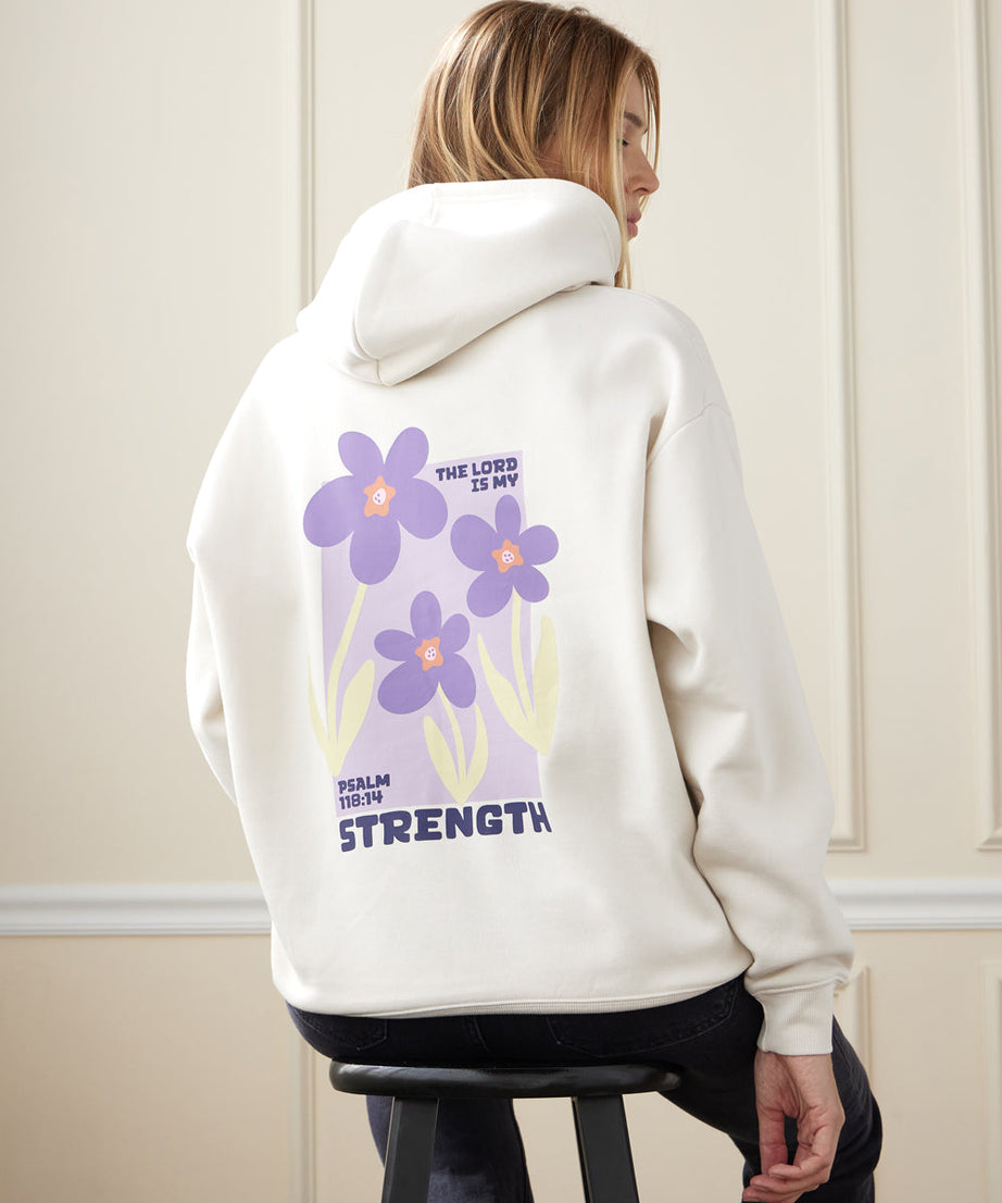 My Strength Floral Unisex Hoodie