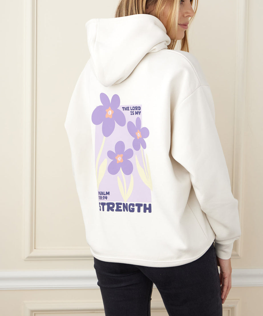 My Strength Floral Unisex Hoodie