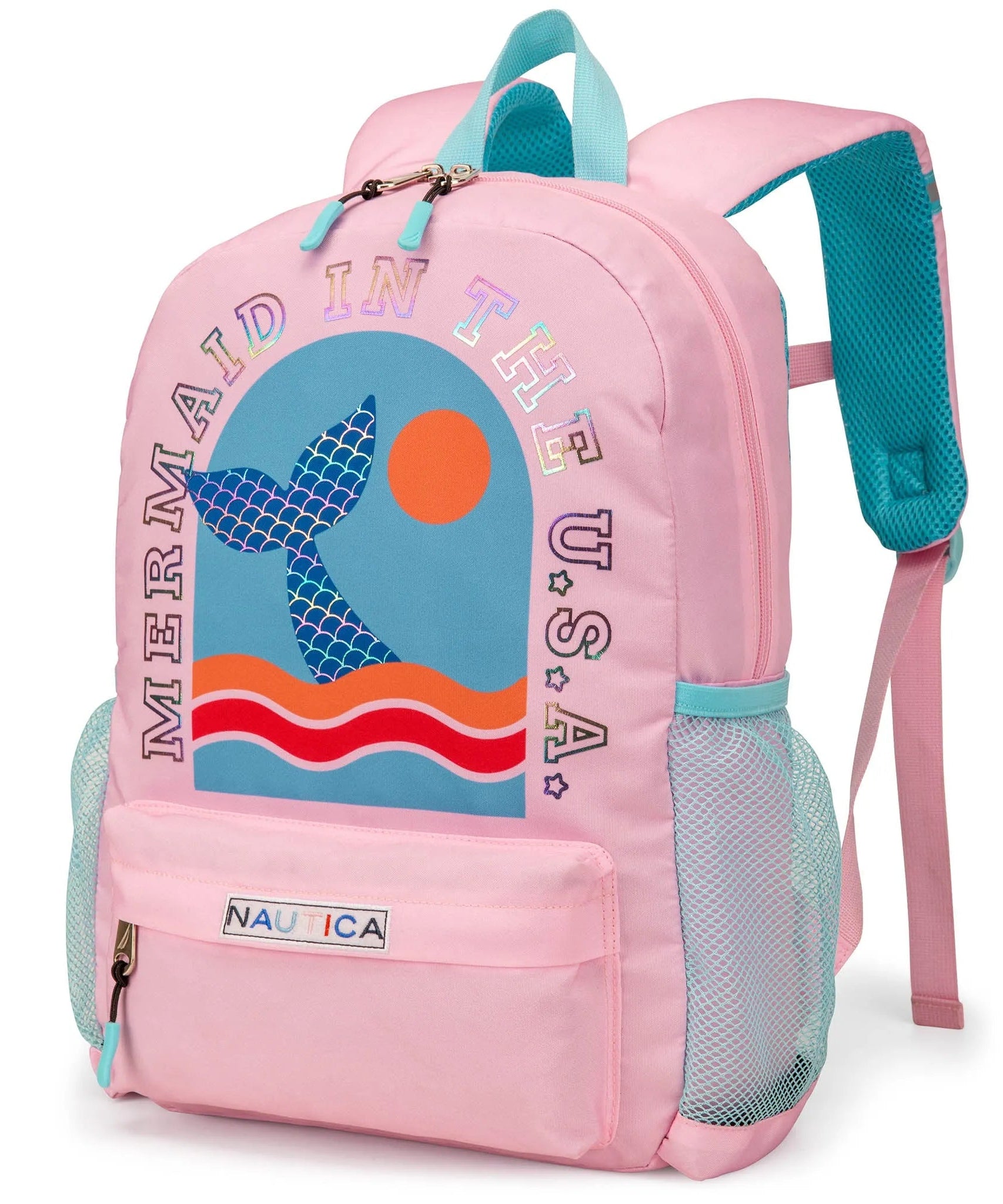 Kinderrucksack für die Schule | Meerjungfrauenschwanz | 40,6 cm hoch