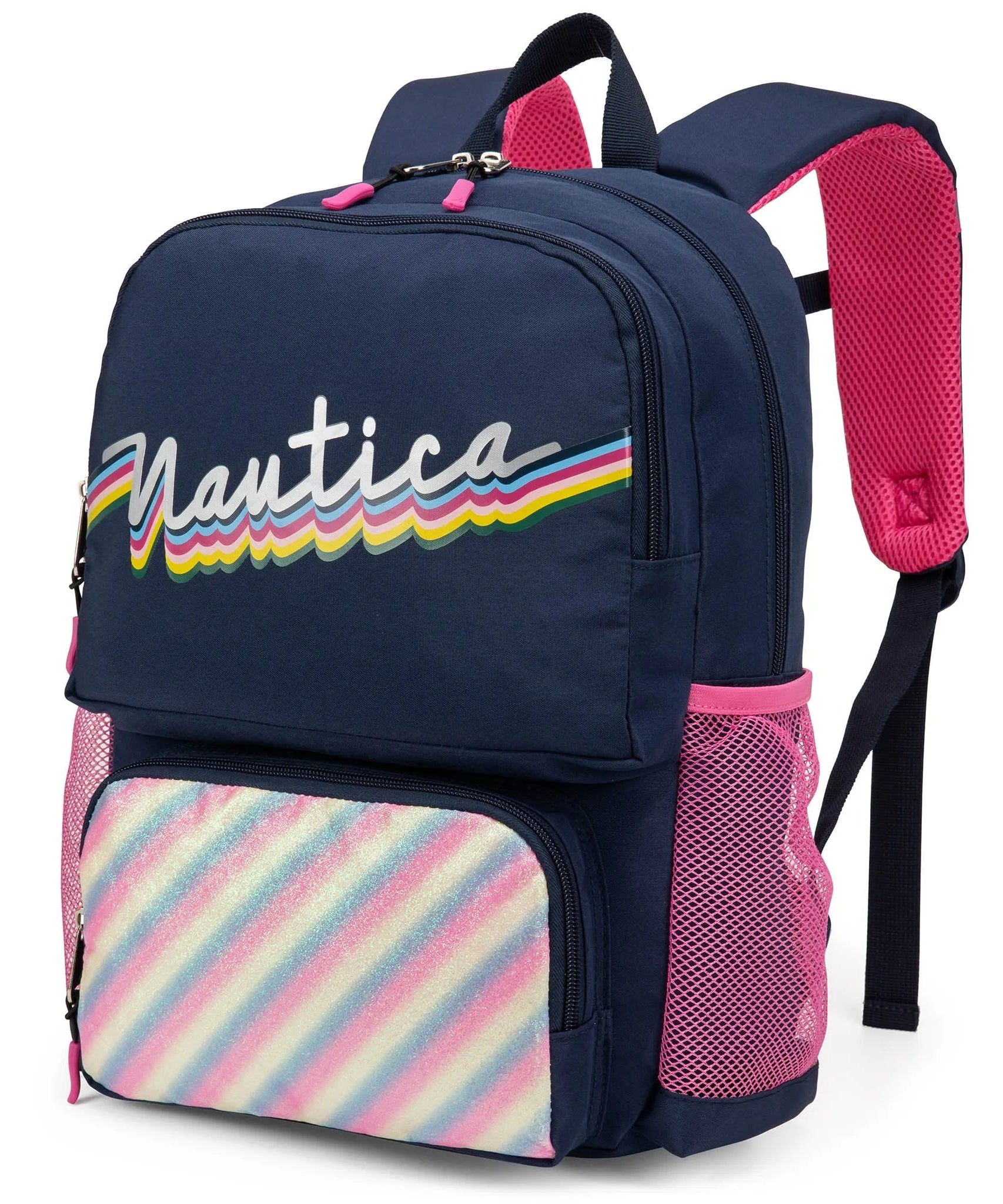 Kinderrucksack für die Schule | Retro Regenbogen | 40 cm hoch