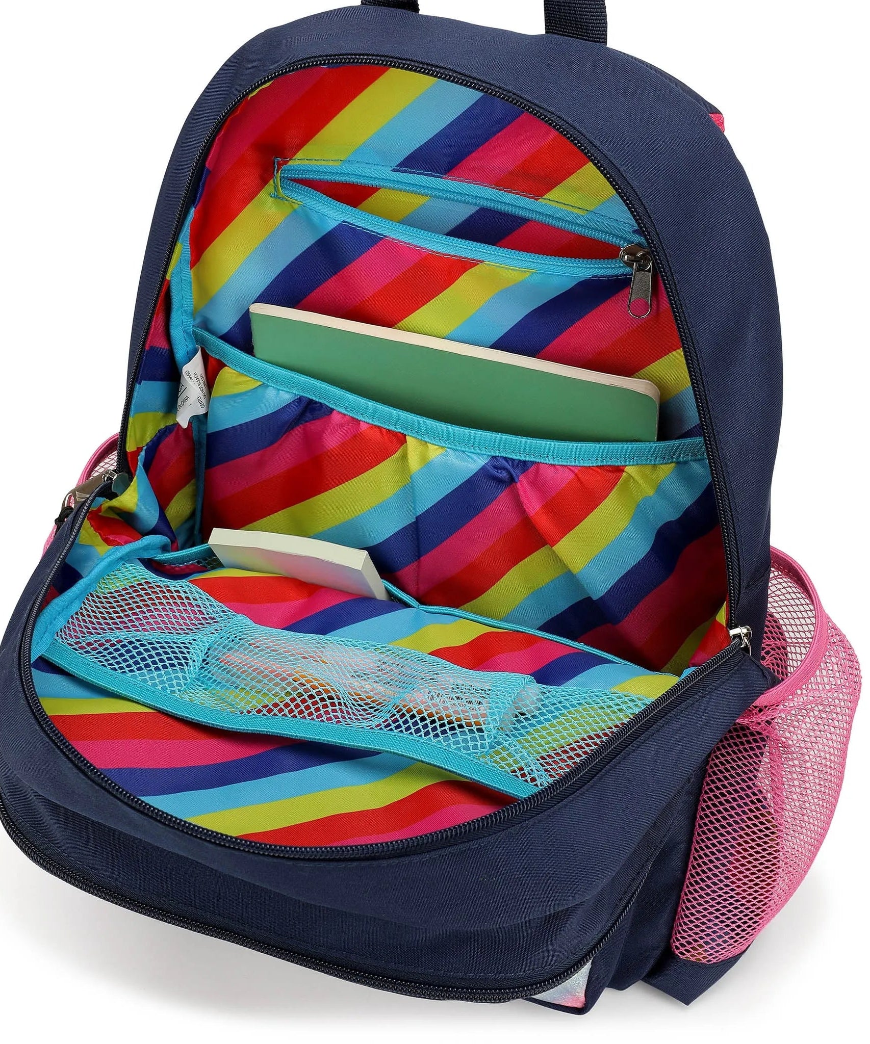 Kinderrucksack für die Schule | Retro Regenbogen | 40 cm hoch