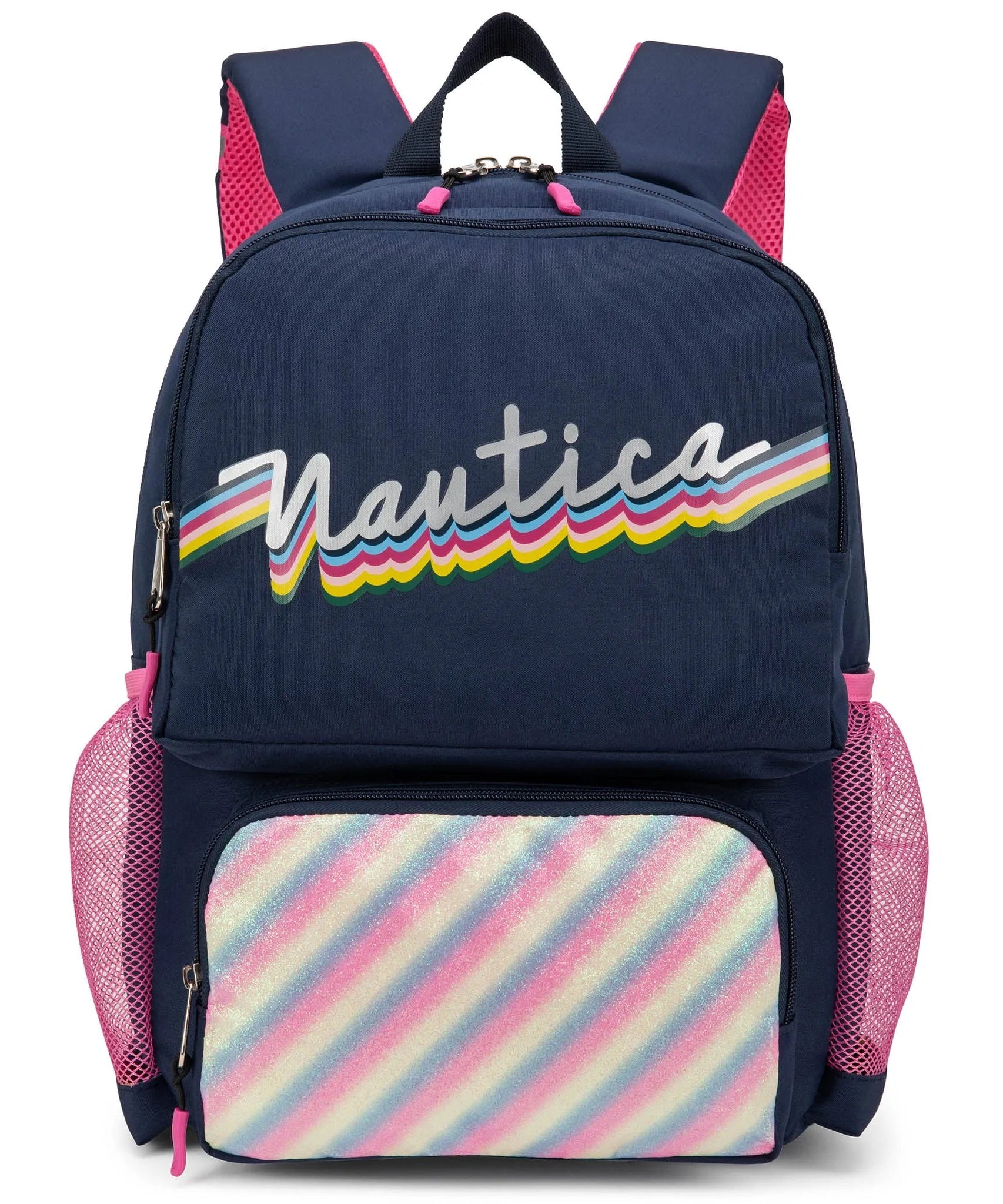 Kinderrucksack für die Schule | Retro Regenbogen | 40 cm hoch