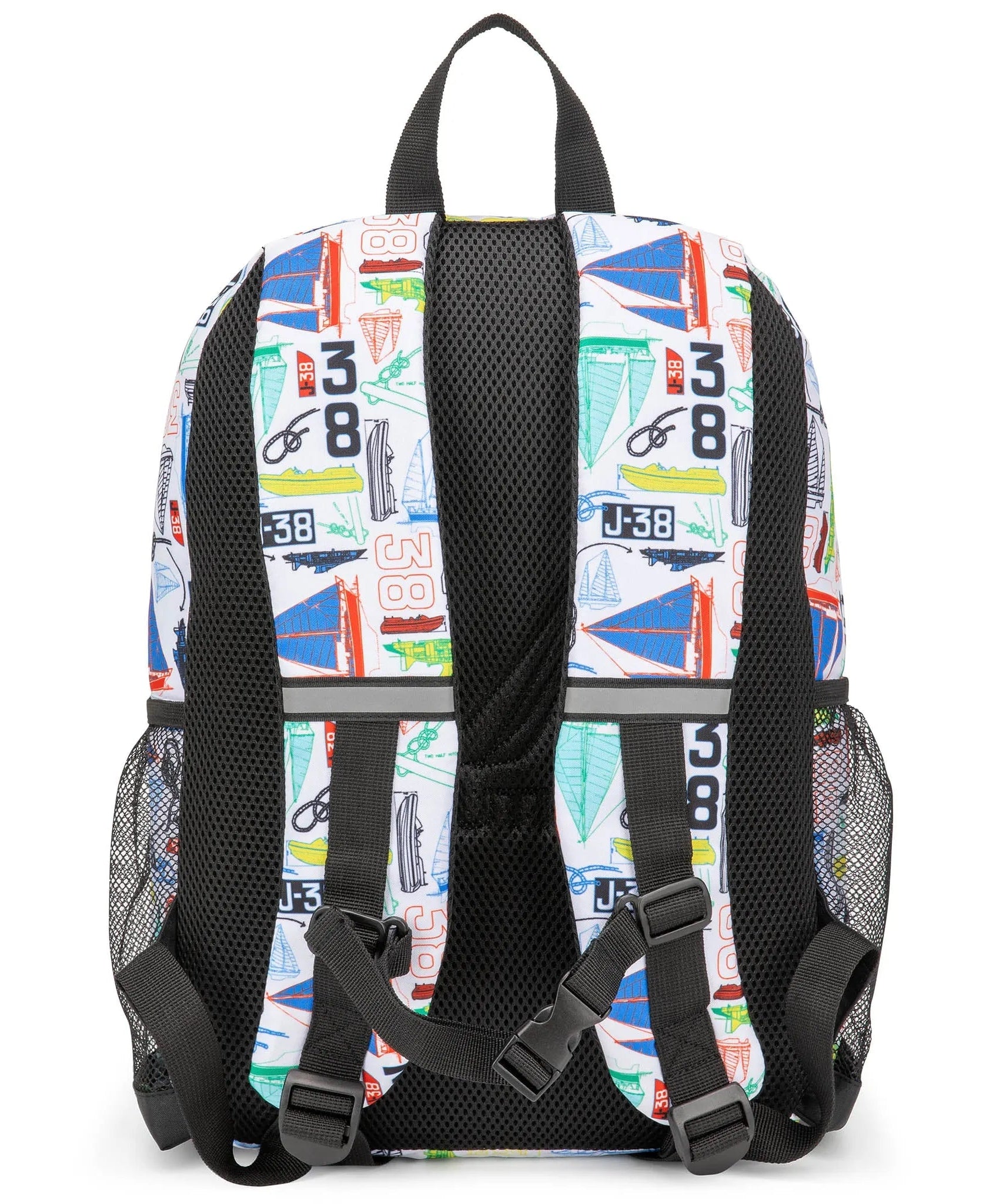 Kinderrucksack für die Schule | Segelboote | 40 cm hoch