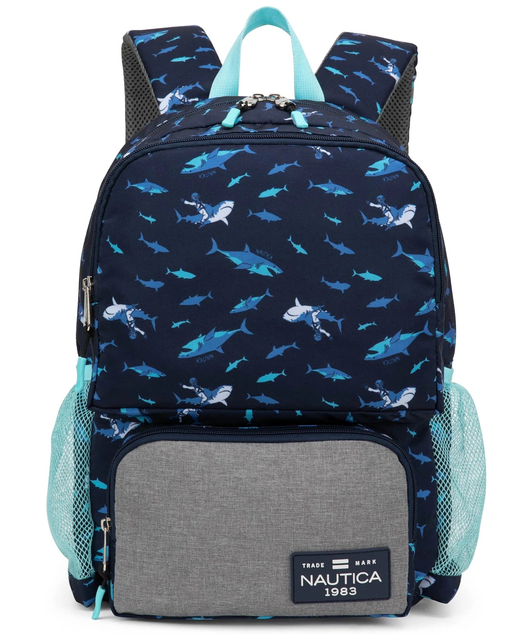 Kinderrucksack für die Schule | Hai-Reiter | 40,6 cm hoch