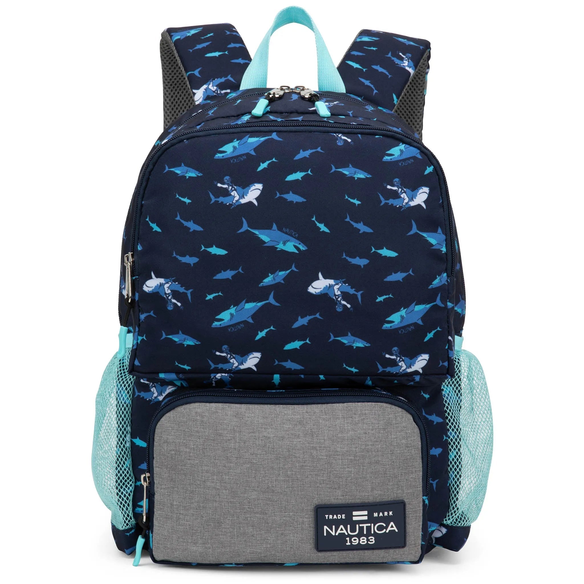Kinderrucksack für die Schule | Hai-Reiter | 40,6 cm hoch