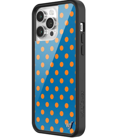 Polka Dot | Blue and Orange iPhone Case