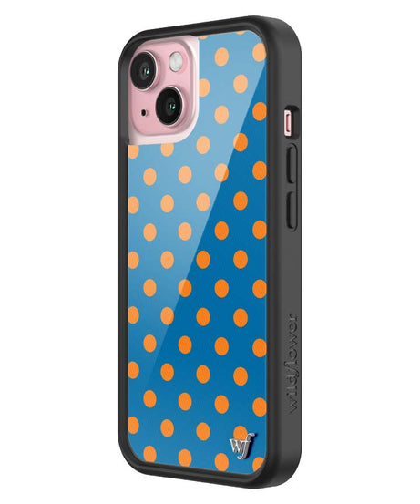 Polka Dot | Blue and Orange iPhone Case