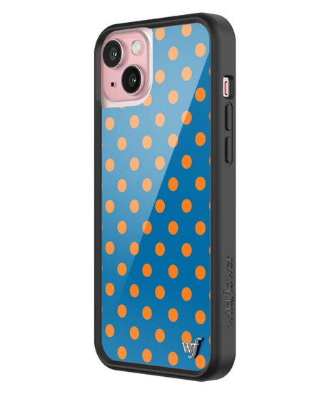 Polka Dot | Blue and Orange iPhone Case