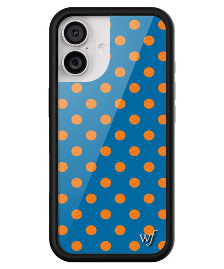 Polka Dot | Blue and Orange iPhone Case