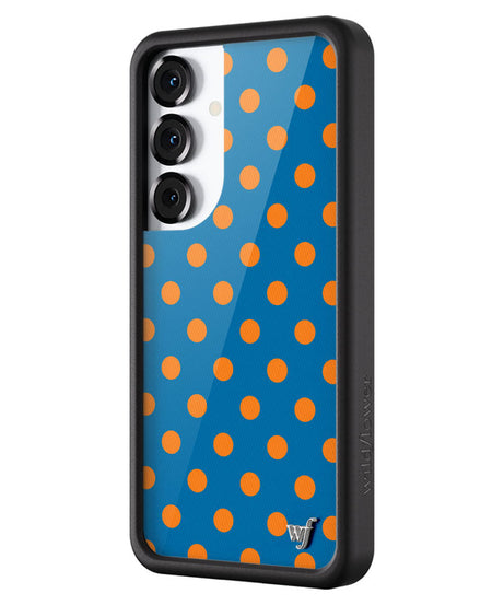 Polka Dot | Blue and Orange Samsung Galaxy Case