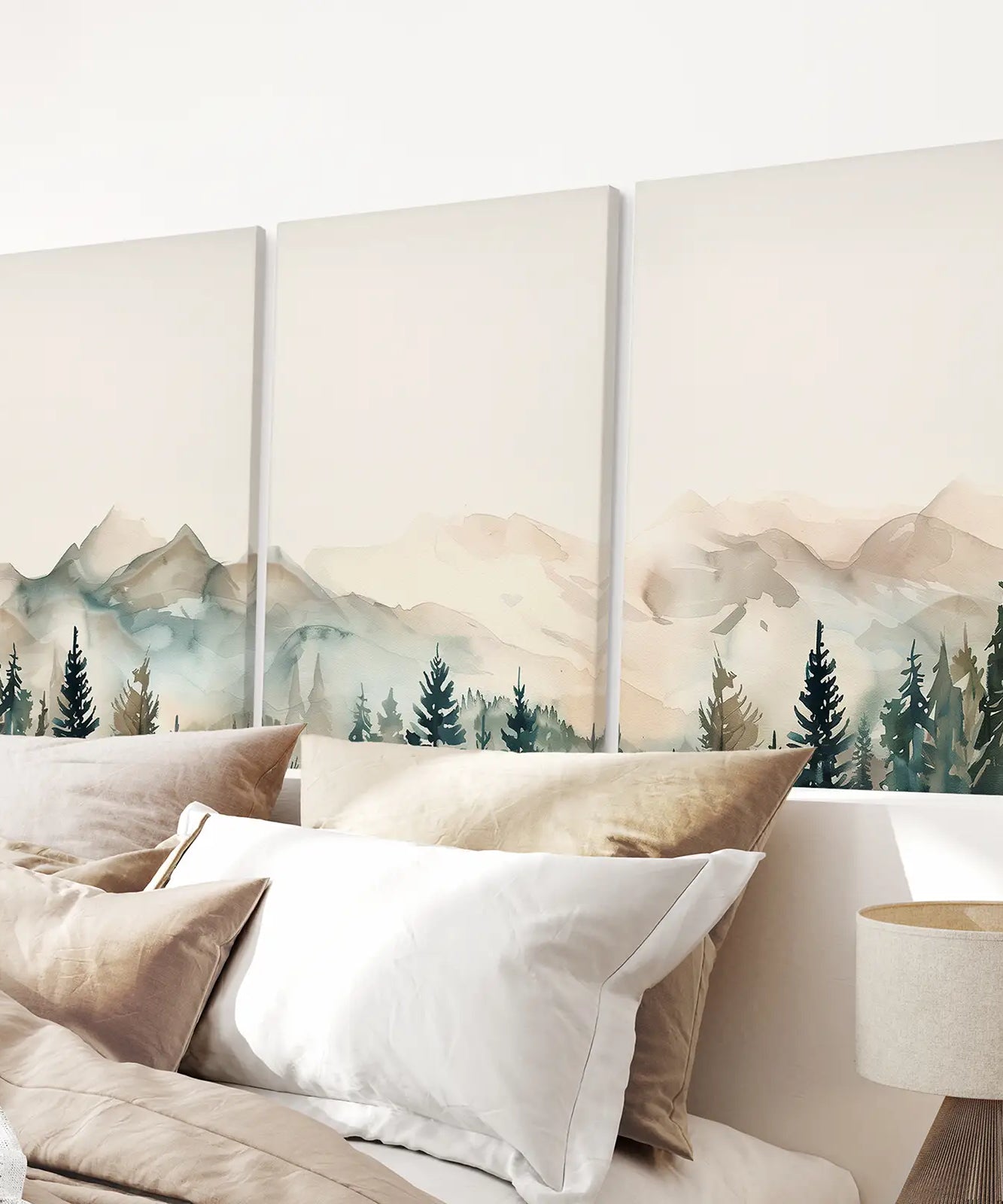 Nature Prints Modern Minimal Forest Wall Art Set