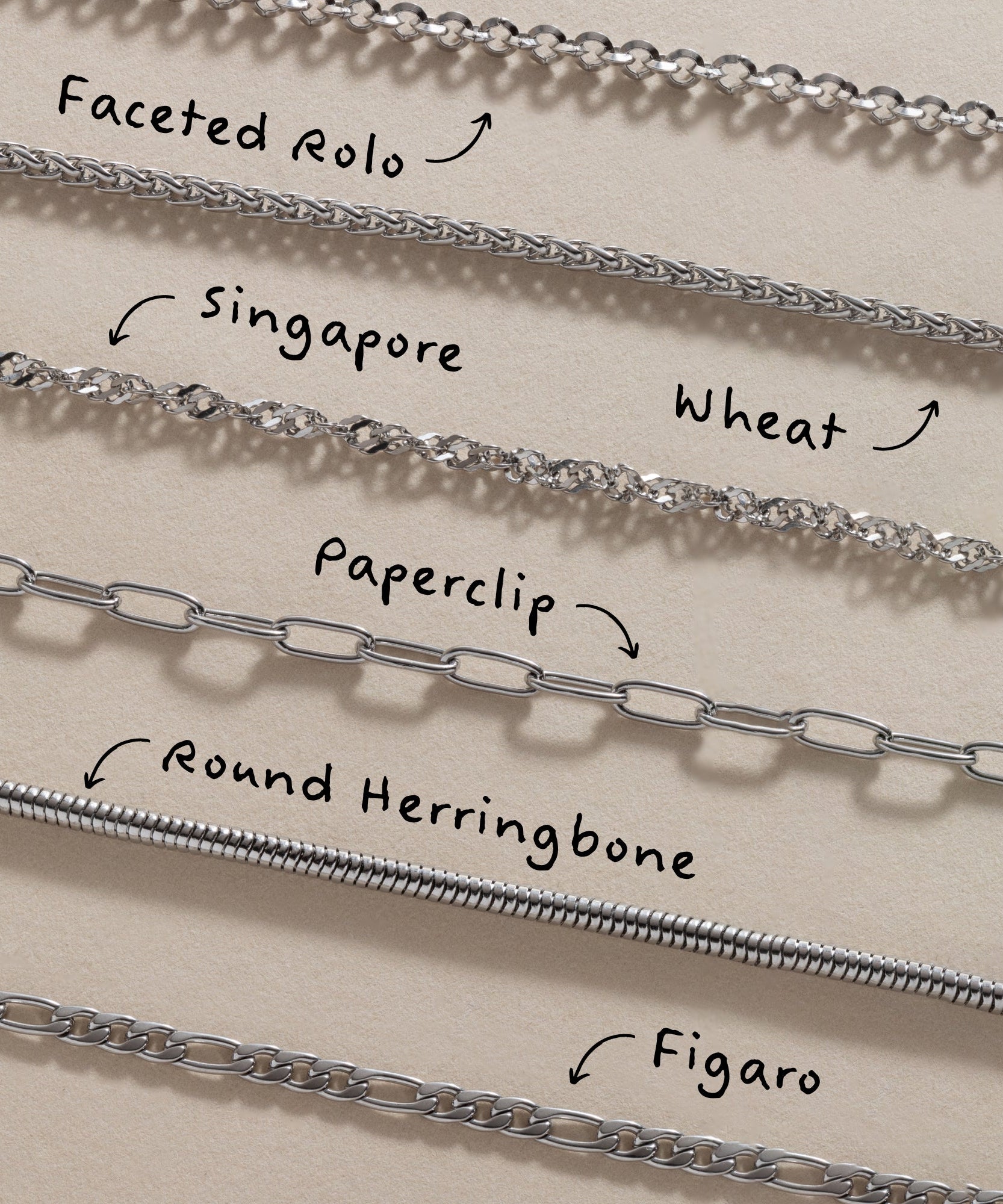 Paperclip Charm & Layering Necklace