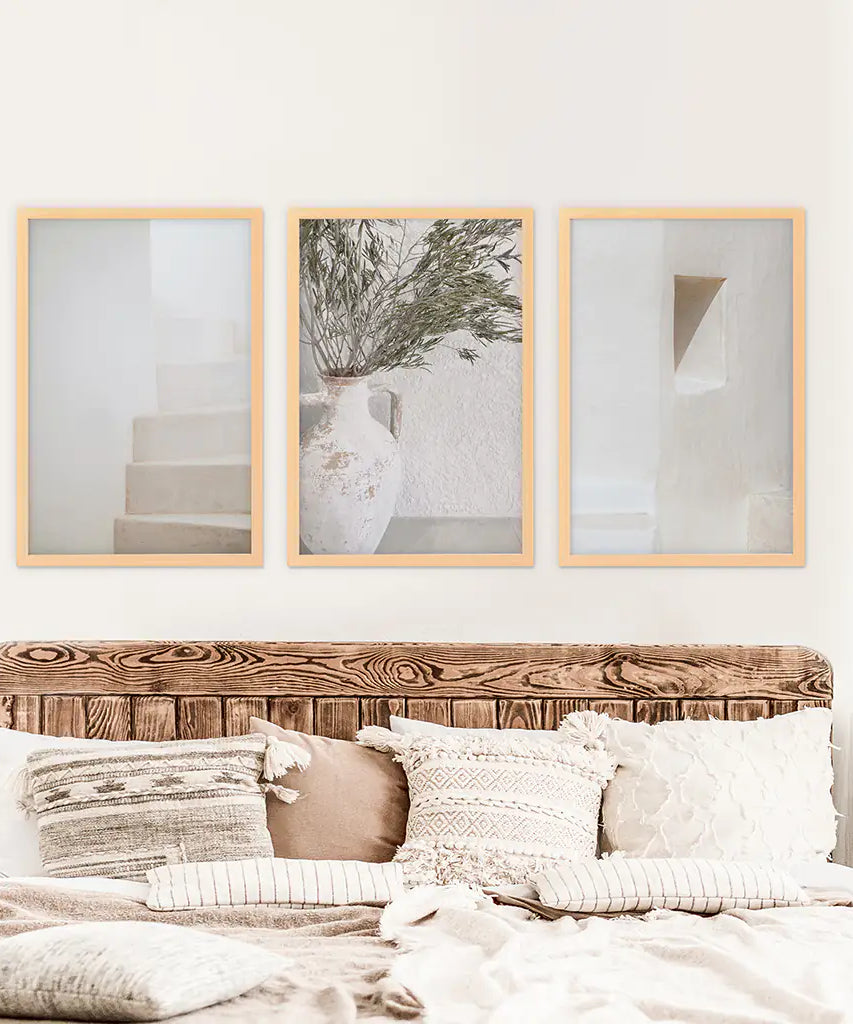 Boho Architektonisches 3er Set. Neutrale Farbtöne