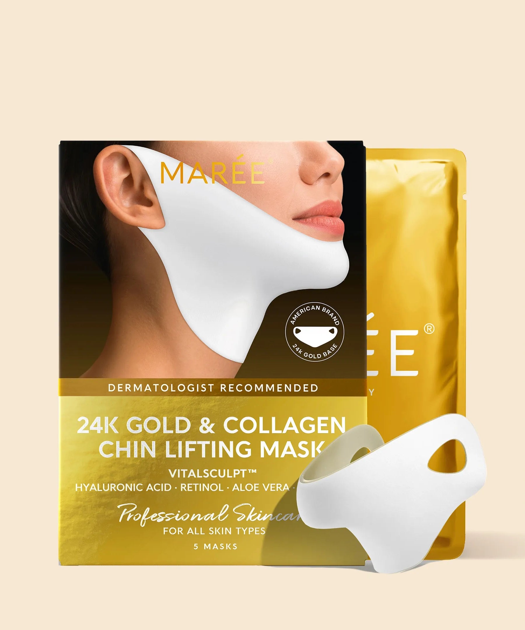 24K Gold Chin & Jawline Lifting Mask