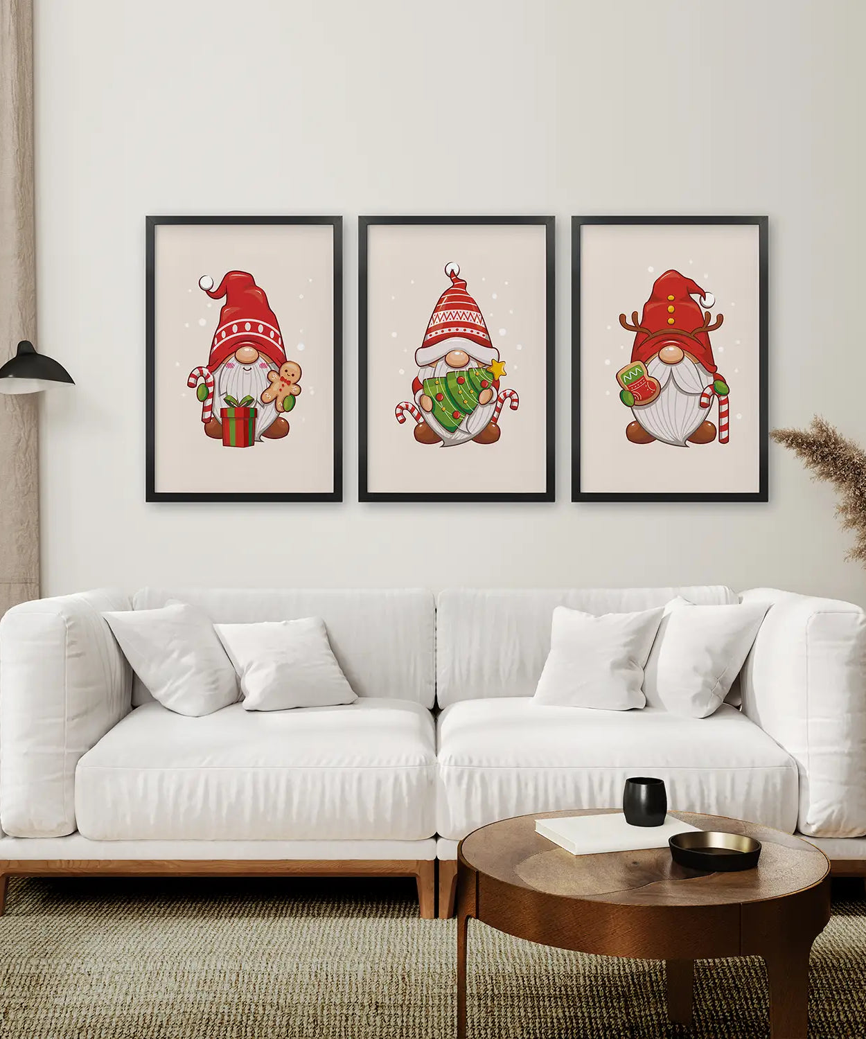 Weihnachtswichtel Kinderzimmer Deko Wandbild Set