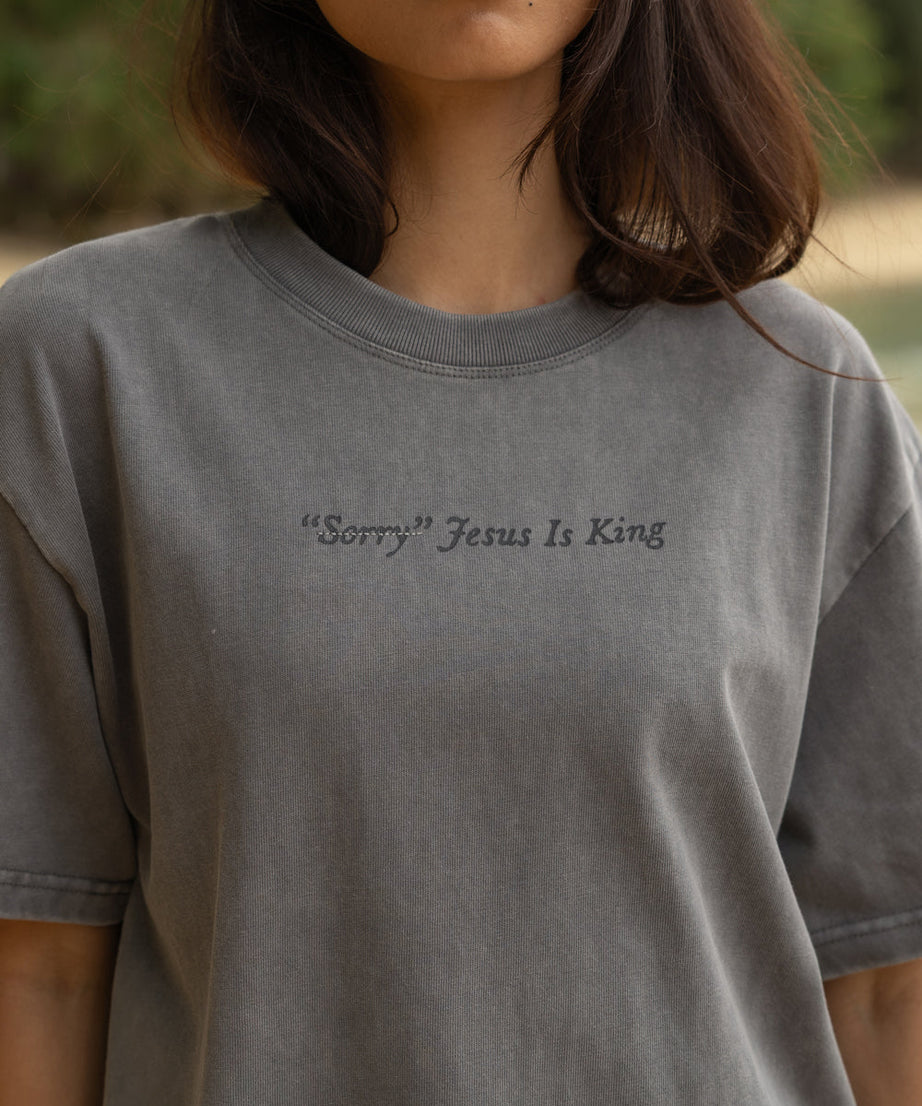 Not Sorry Jesus Is King Heavyweight Tee