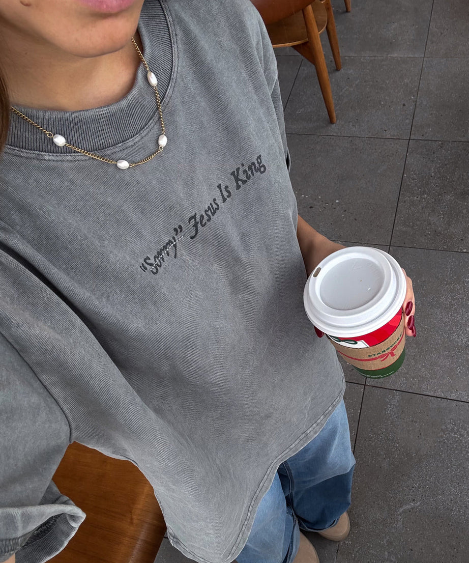 Not Sorry Jesus Is King Heavyweight Tee