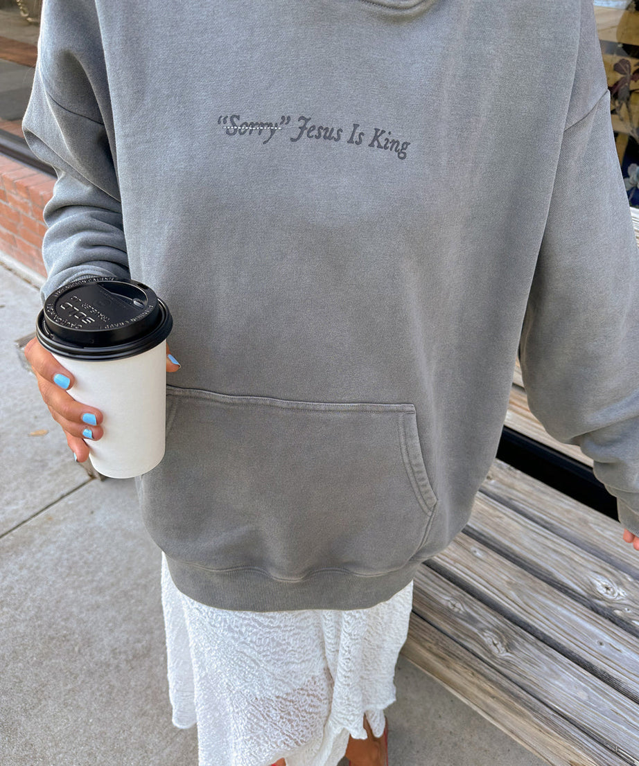 Not Sorry Jesus Is King Unisex Hoodie