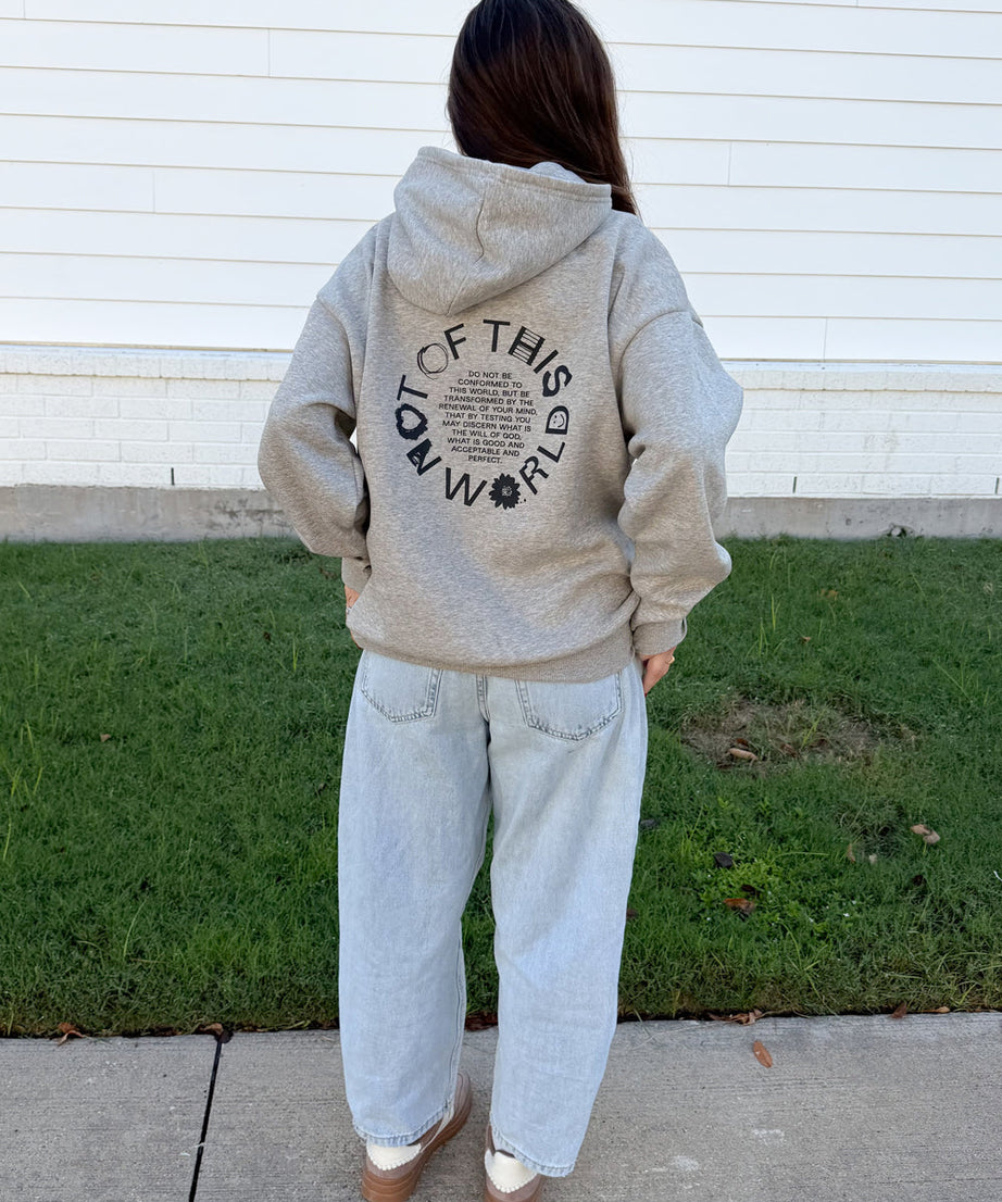 Not of This World Beige Unisex Hoodie