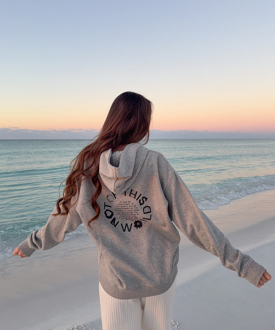 Not of This World Beige Unisex Hoodie