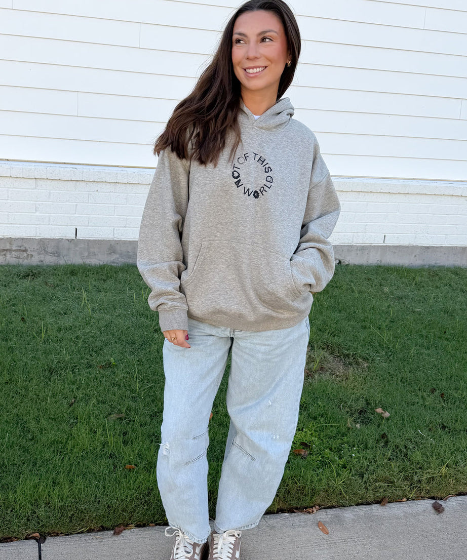 Not of This World Beige Unisex Hoodie