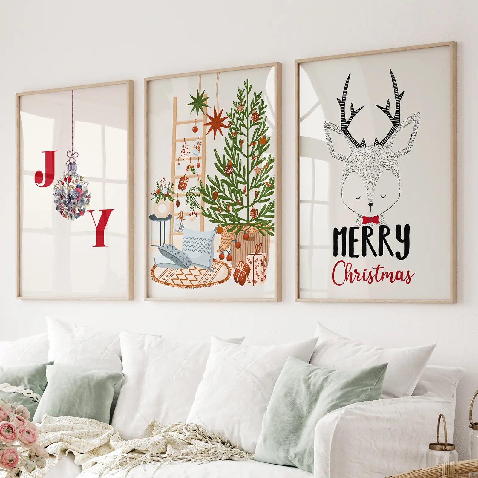 Kinderzimmer Weihnachten Winter Kunst Poster Wohndeko