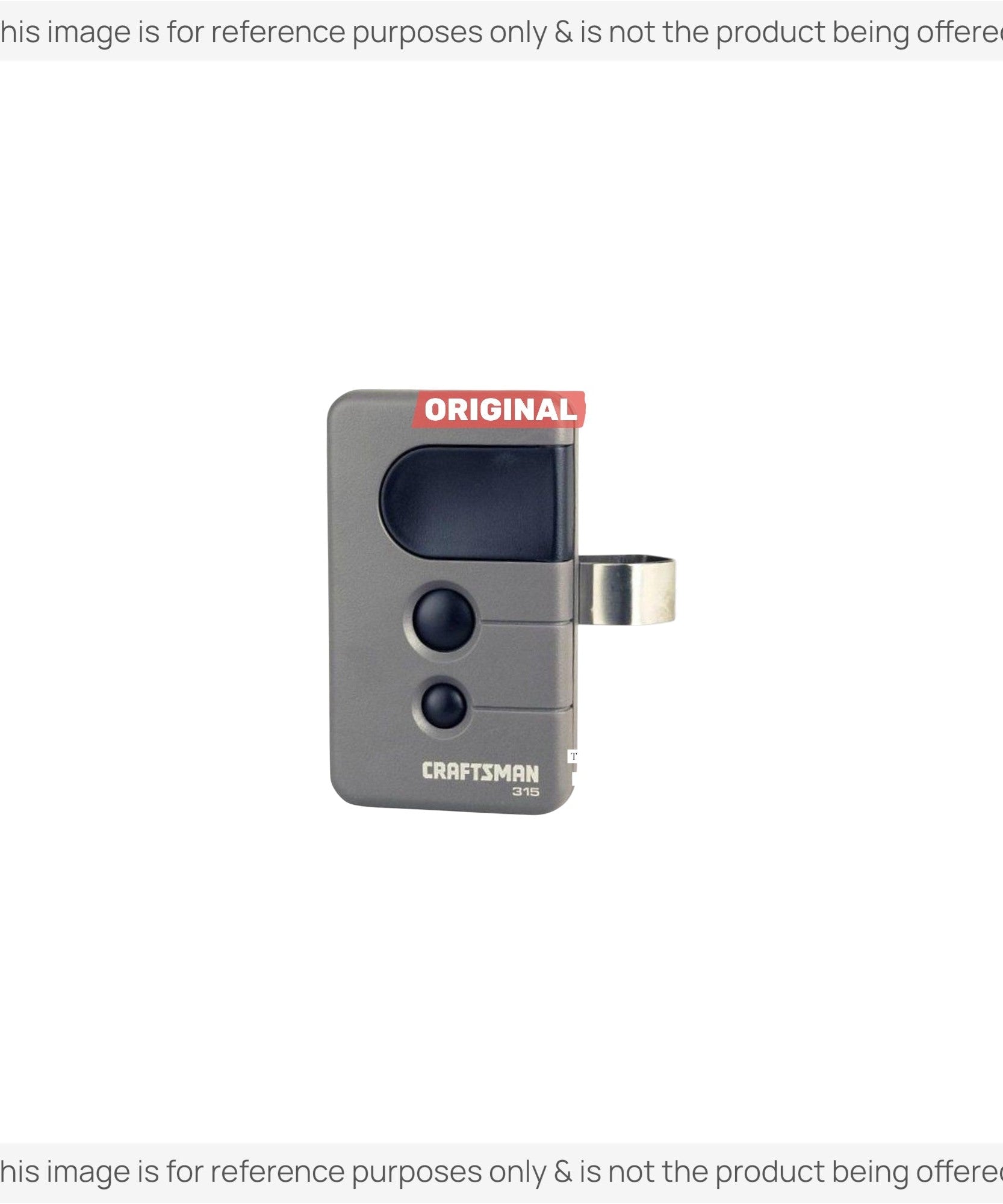 Substitute for Craftsman 139.18191 3-Button Visor 315 MHz Garage Door Opener Remote Control [375UT-3button]