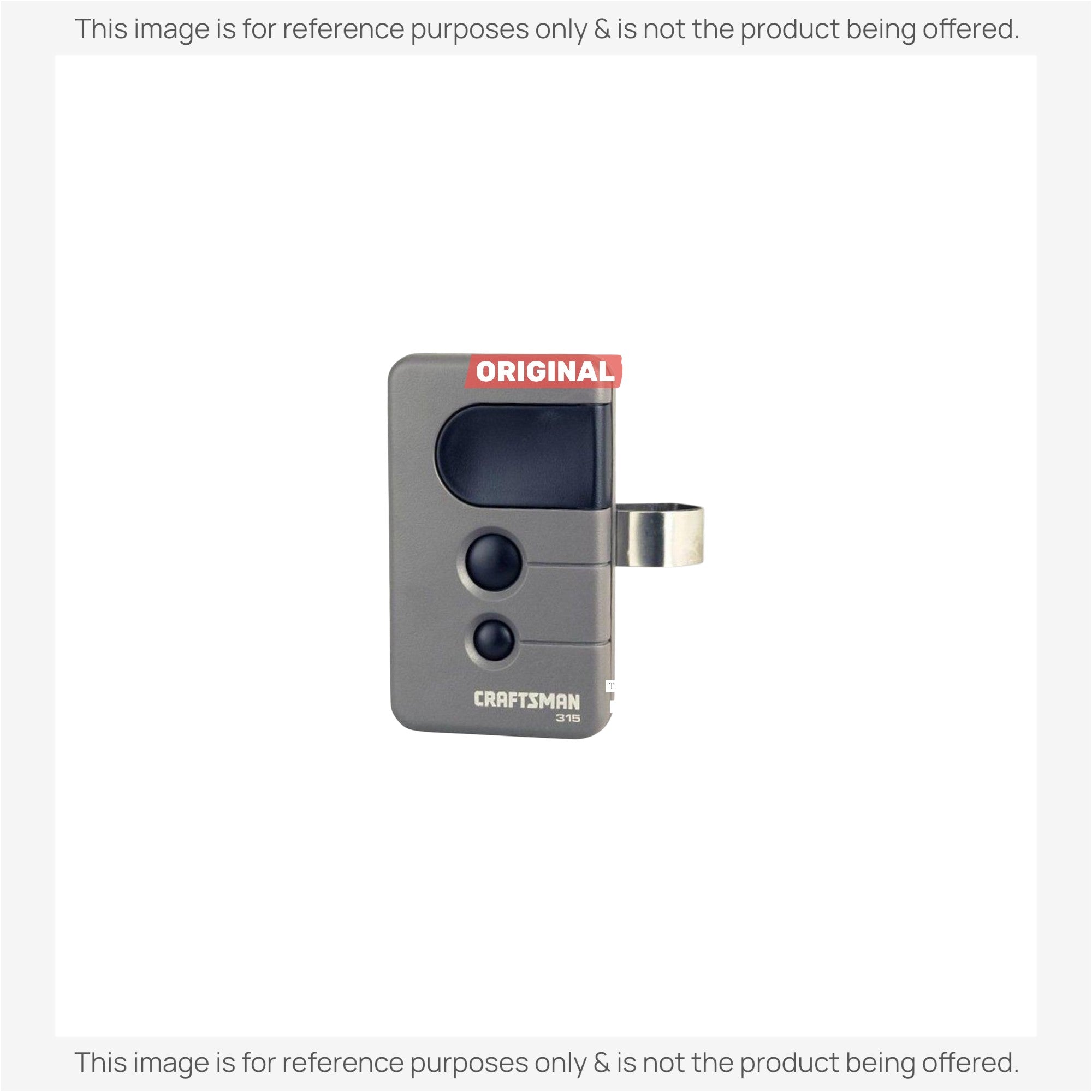 Substitute for Craftsman 139.18191 3-Button Visor 315 MHz Garage Door Opener Remote Control [375UT-3button]