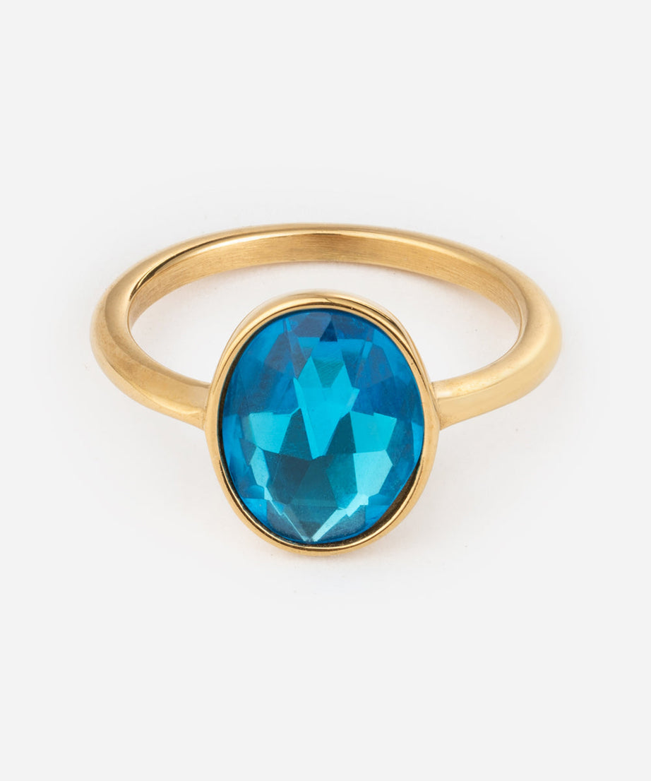 Ocean Blue Gemstone Ring