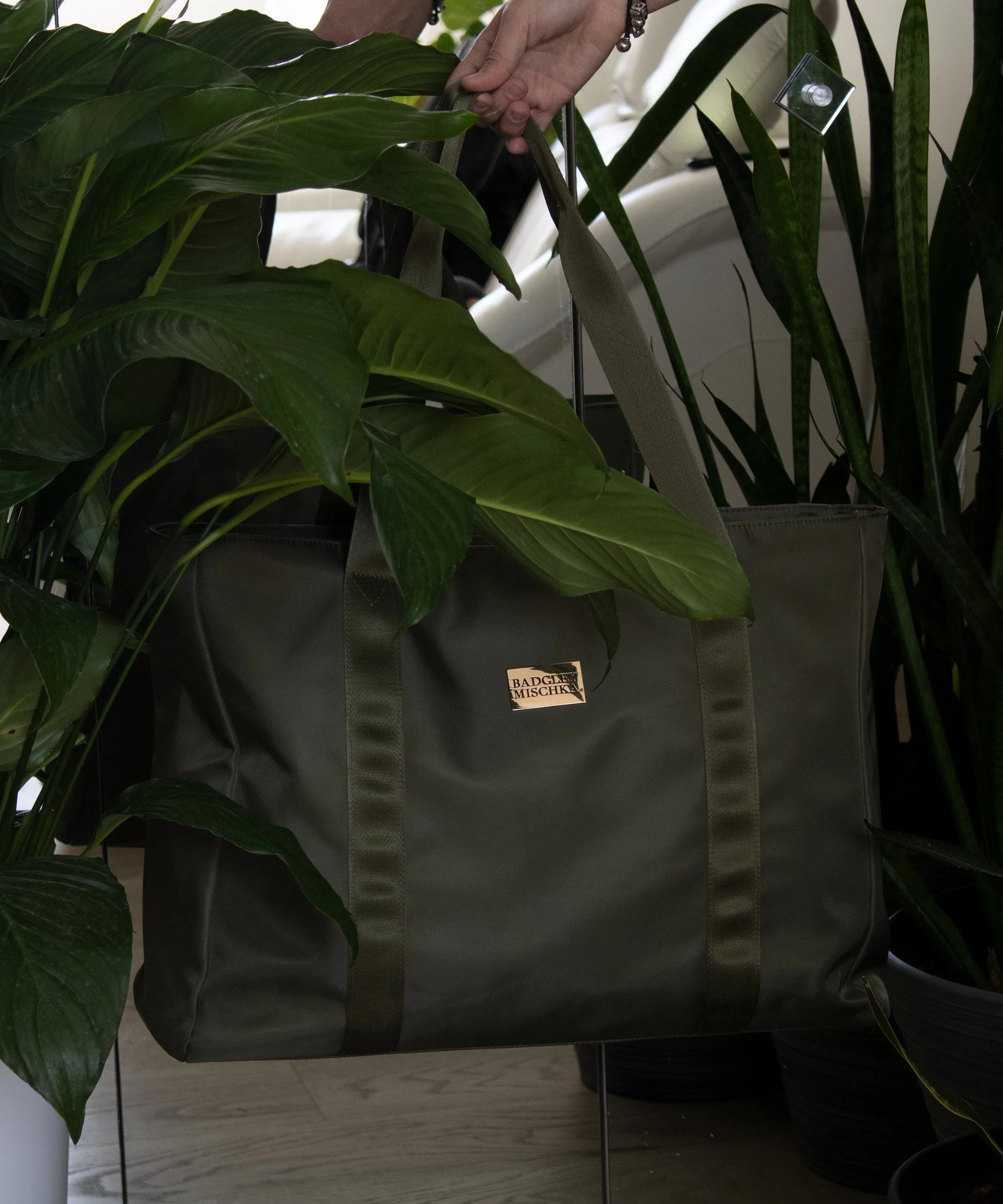 Unkomplizierte Nylon-Weekender-Tasche