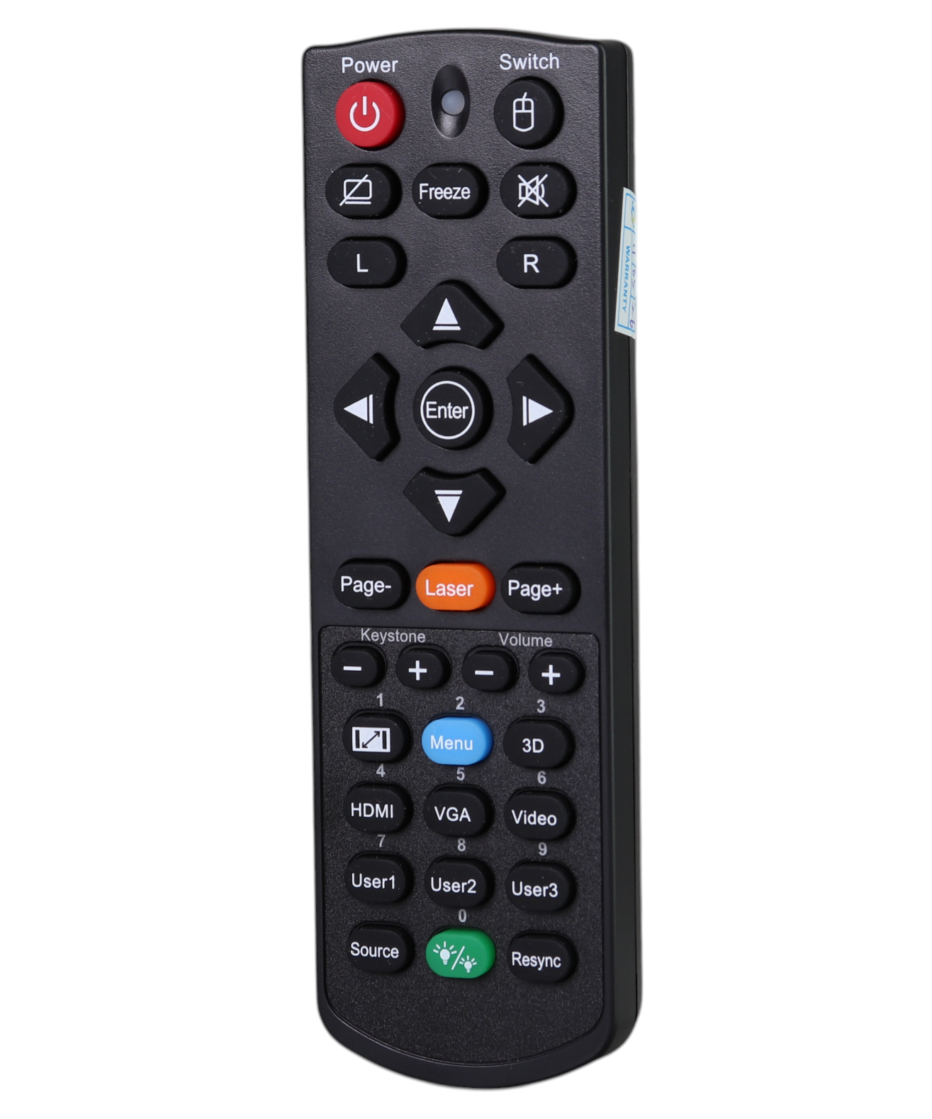 Optoma BR-5053C Projector Remote Control with Laser Pointer - BR-5053C