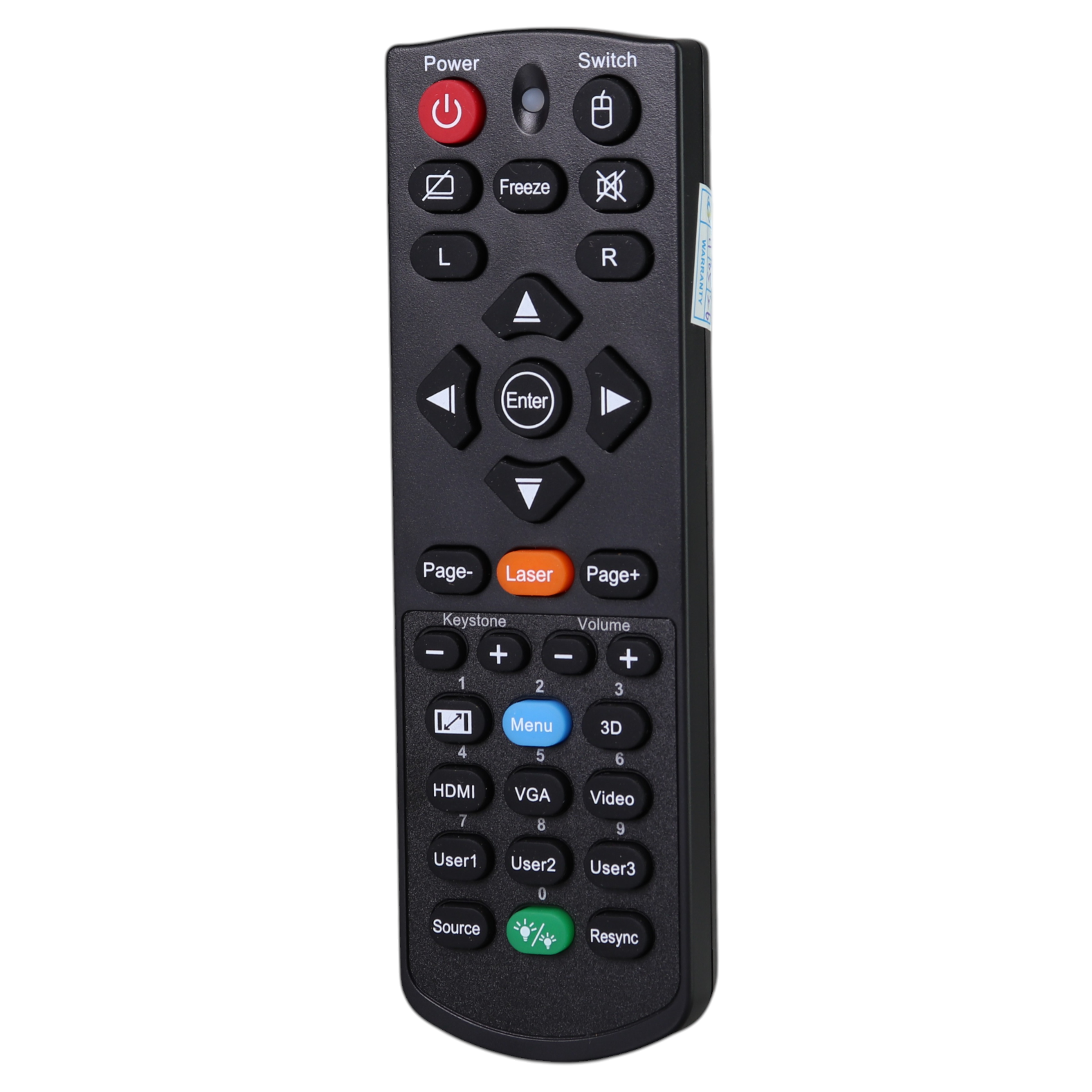 Optoma BR-5053C Projector Remote Control with Laser Pointer - BR-5053C